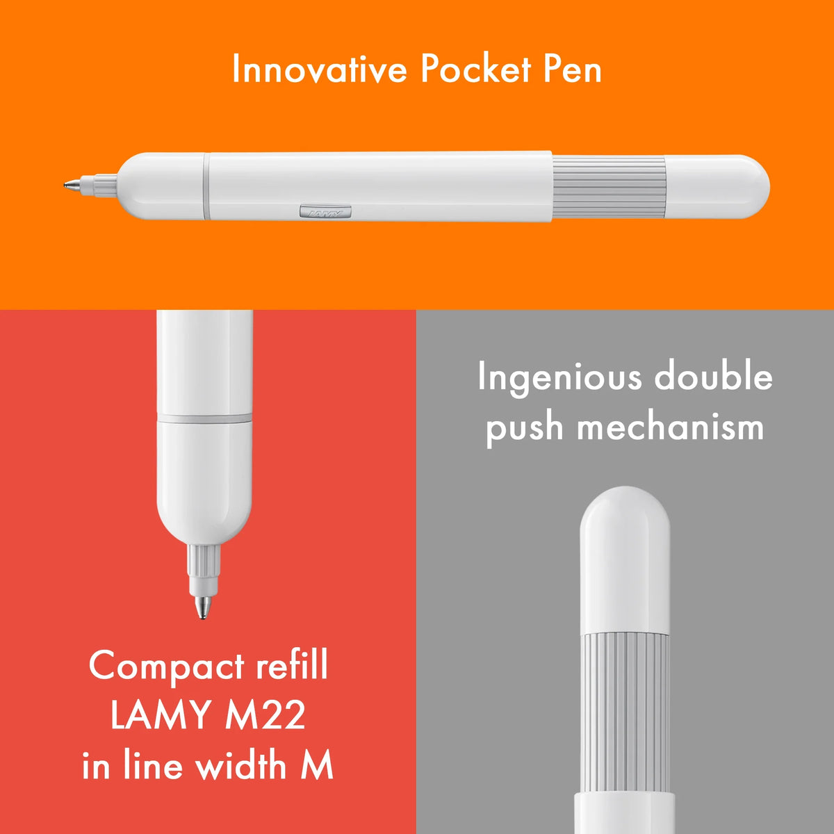 LAMY Pico Ballpoint Pen – White