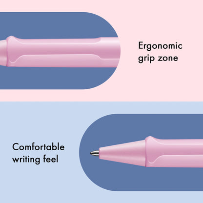 LAMY Safari Ballpoint Pen – Light Rose | Black Refill, Medium