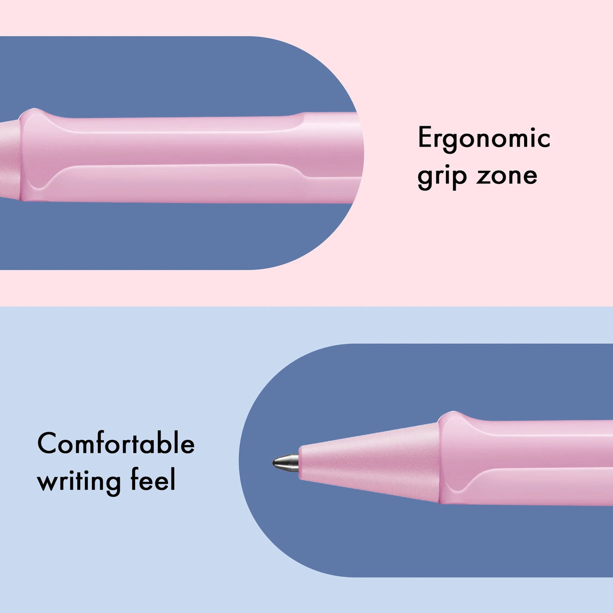 LAMY Safari Ballpoint Pen – Light Rose | Blue Refill, Medium