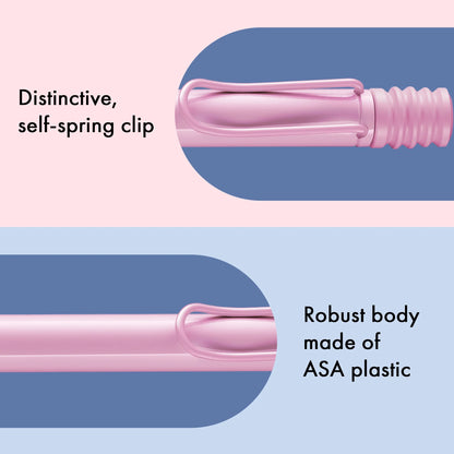 LAMY Safari Ballpoint Pen – Light Rose | Blue Refill, Medium