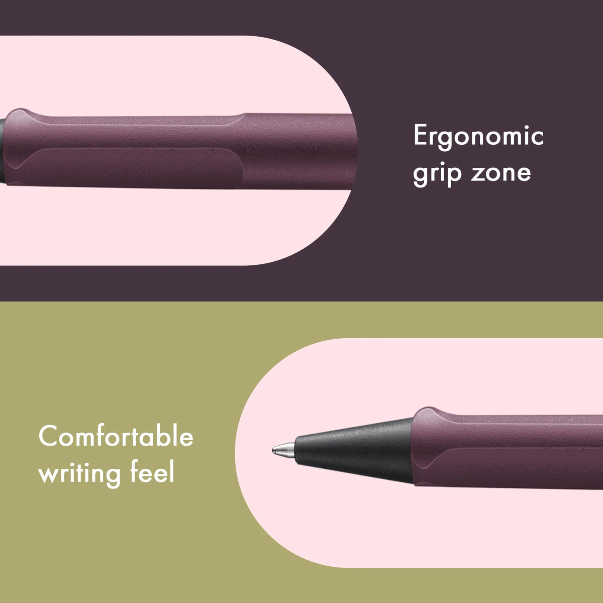 LAMY Safari Ballpoint Pen – Scarlet | Black Refill, Medium