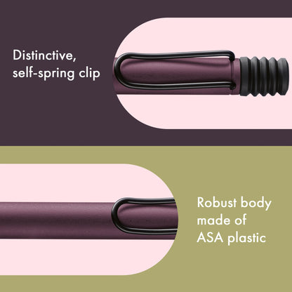 LAMY Safari Ballpoint Pen – Scarlet | Black Refill, Medium