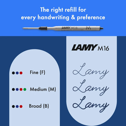 LAMY Safari Ballpoint Pen – Steel Black | Black Refill, Medium