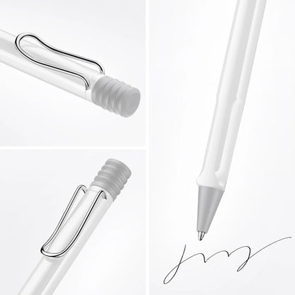 LAMY Safari Ballpoint Pen – White | Blue Refill, Medium