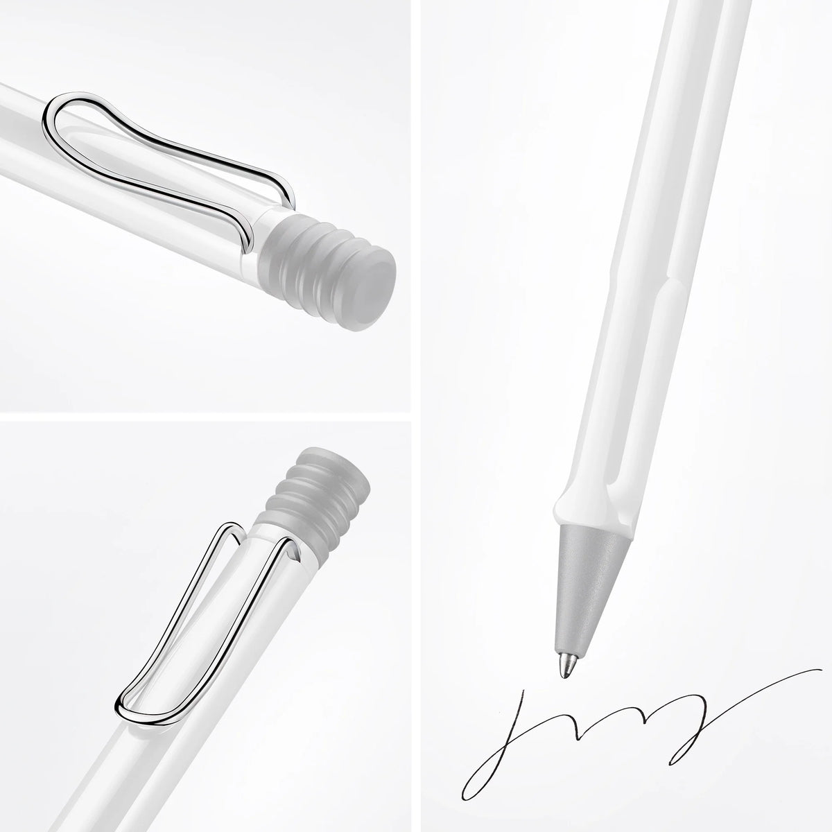 LAMY Safari Ballpoint Pen – White | Black Refill, Medium