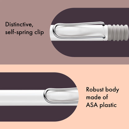 LAMY Safari Ballpoint Pen – White | Black Refill, Medium
