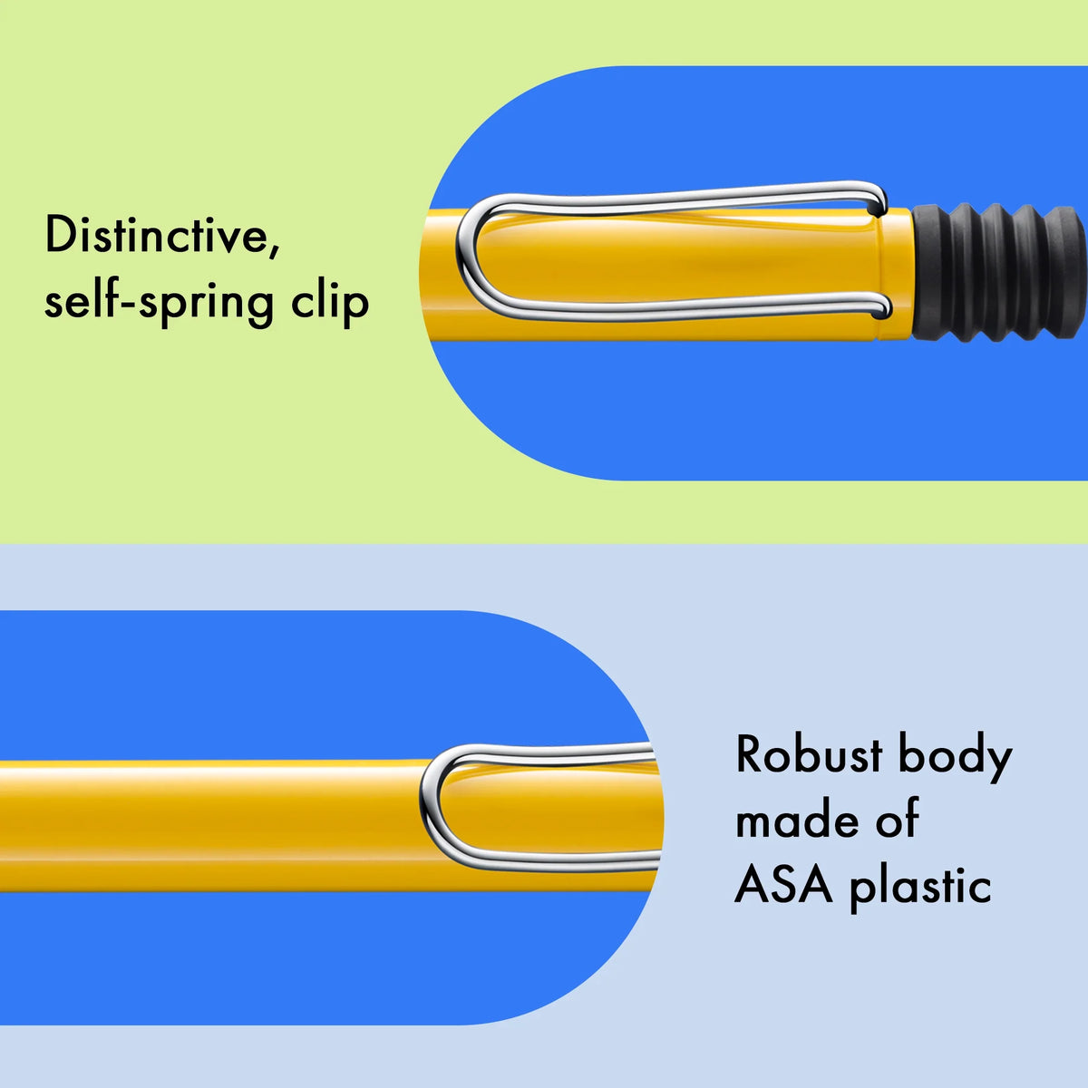 LAMY Safari Ballpoint Pen – Yellow | Black Refill, Medium