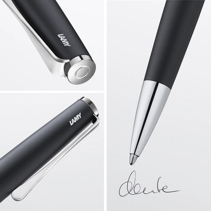 LAMY Studio Ballpoint Pen – Black | Black Refill, Medium