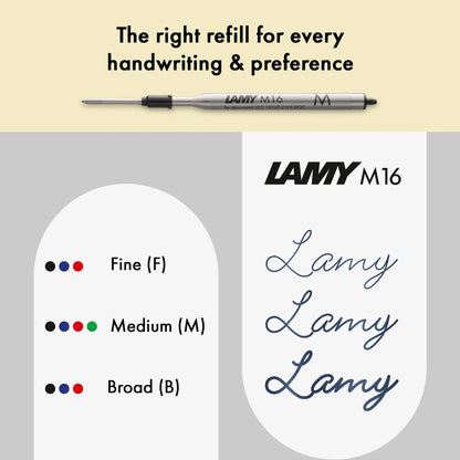 LAMY Studio Ballpoint Pen – Black | Black Refill, Medium