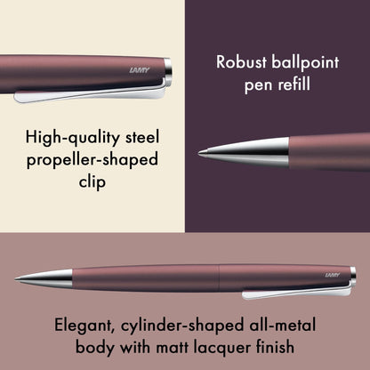 LAMY Studio Ballpoint Pen – Orion Matt | Black Refill, Medium