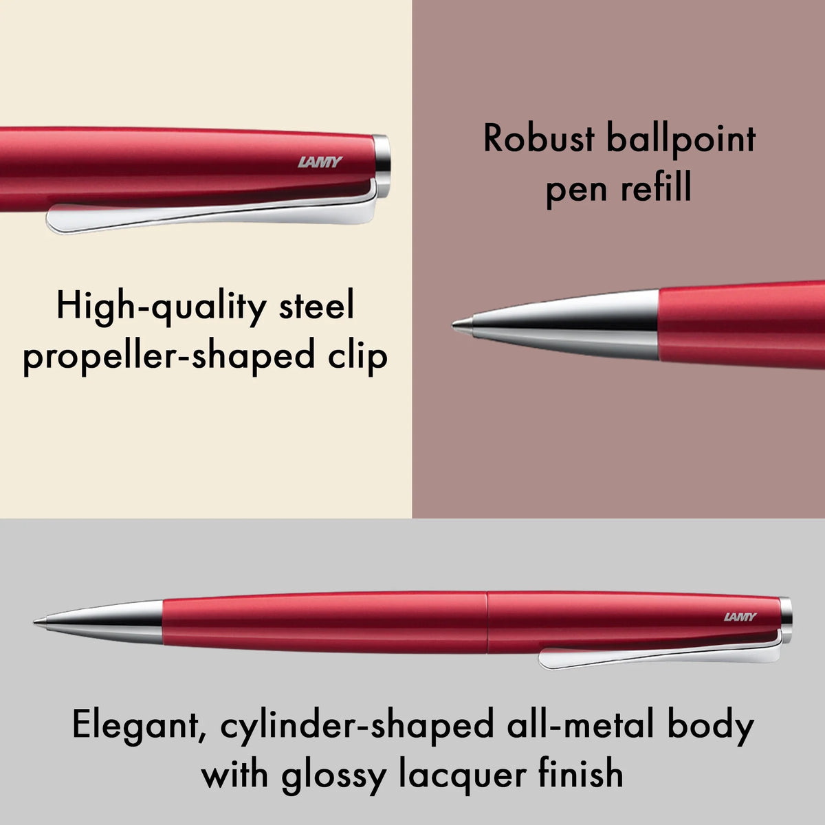 LAMY Studio Ballpoint Pen – Piano Red