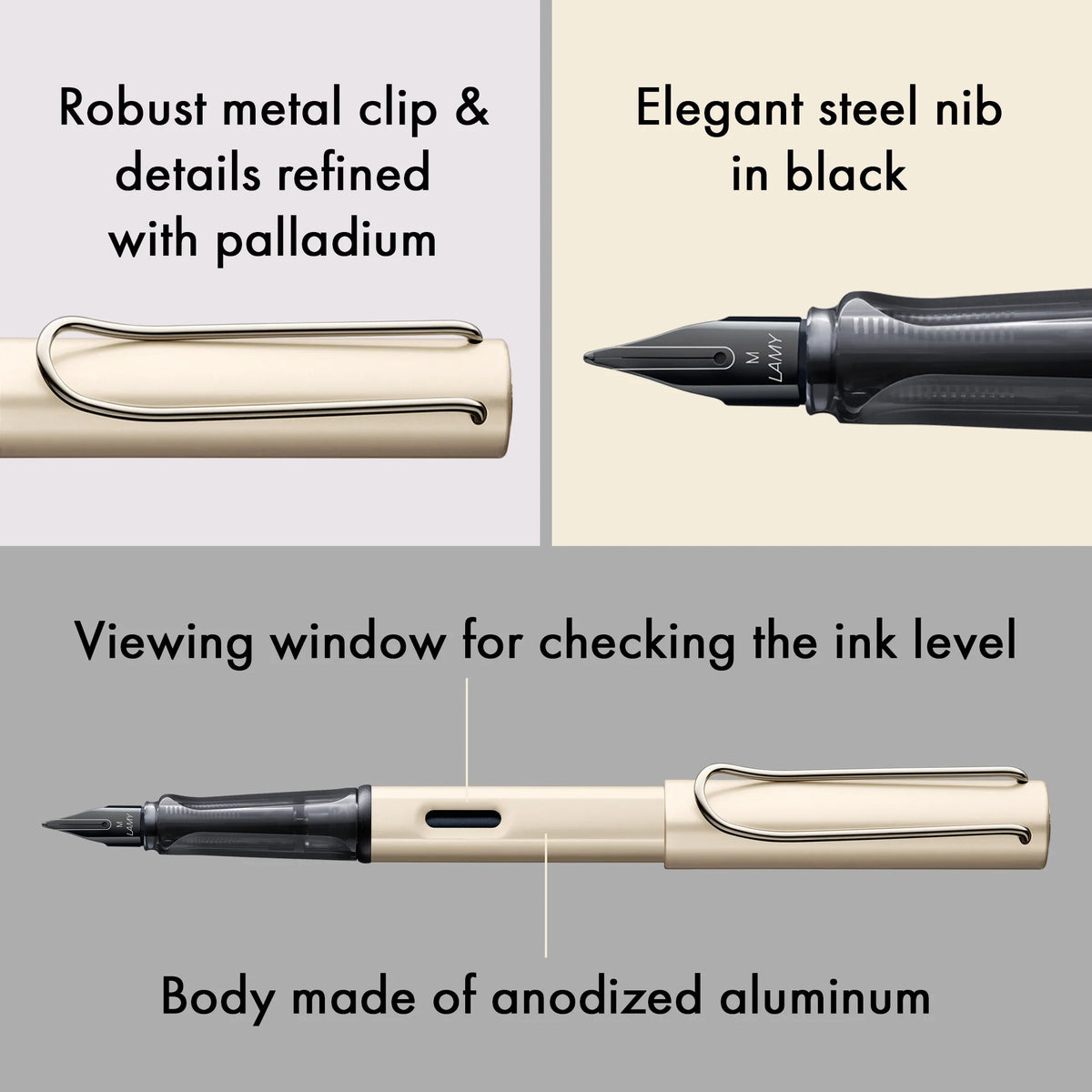 LAMY Lx Fountain Pen – Palladium