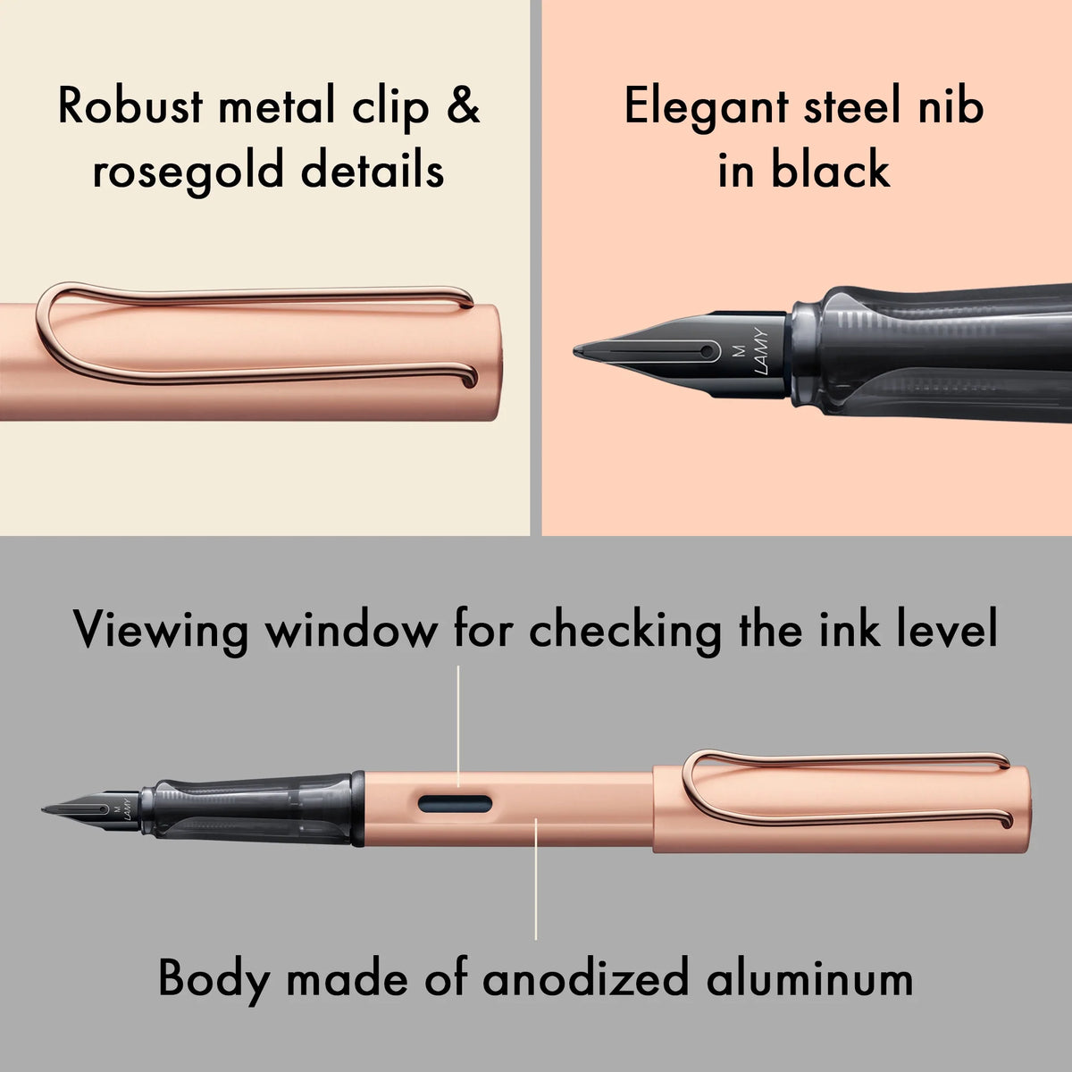 LAMY Lx Fountain Pen – Rose Gold