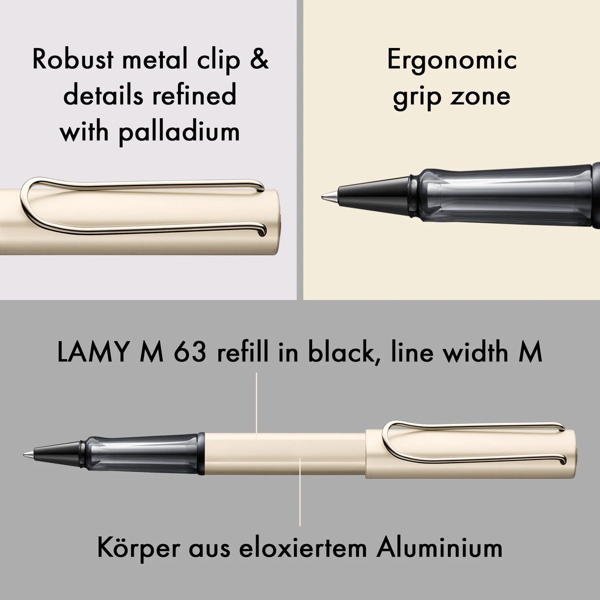 LAMY Lx Rollerball Pen – Palladium