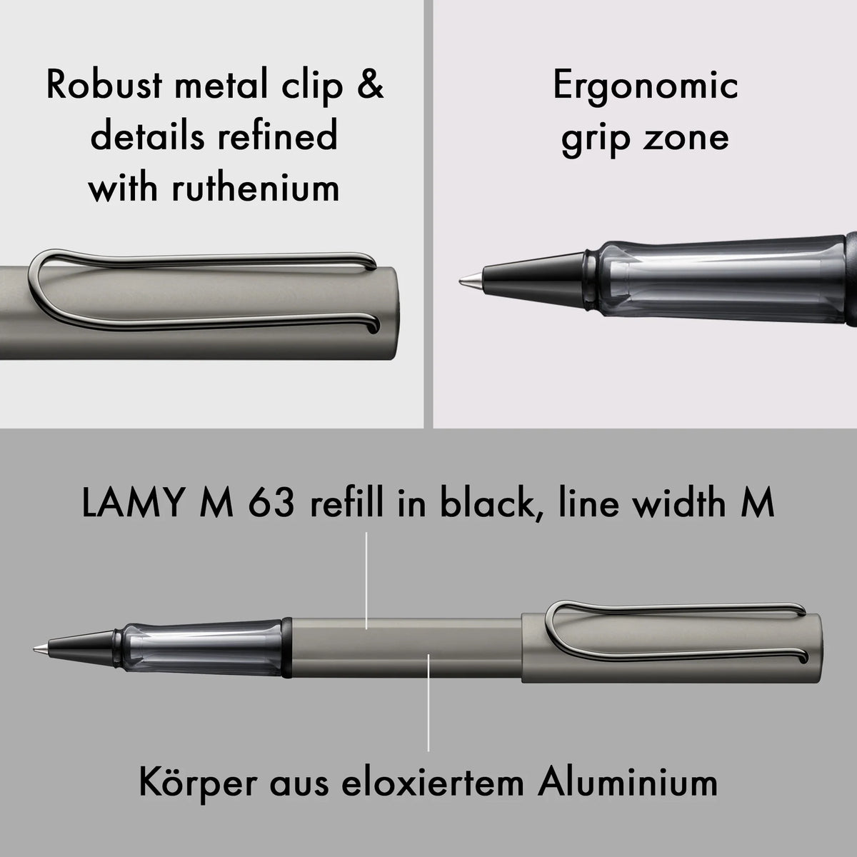 LAMY Lx Rollerball Pen – Ruthenium