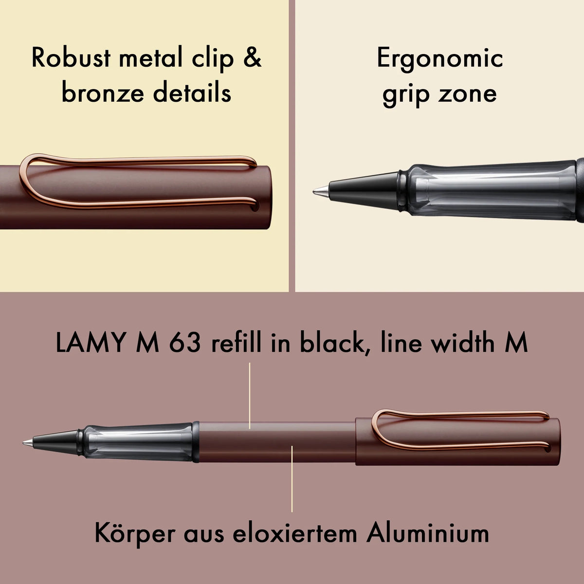 LAMY Lx Rollerball Pen – Marron
