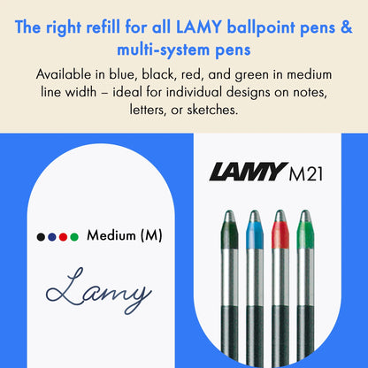 LAMY M21 Multisystem Ballpoint Refill – Red