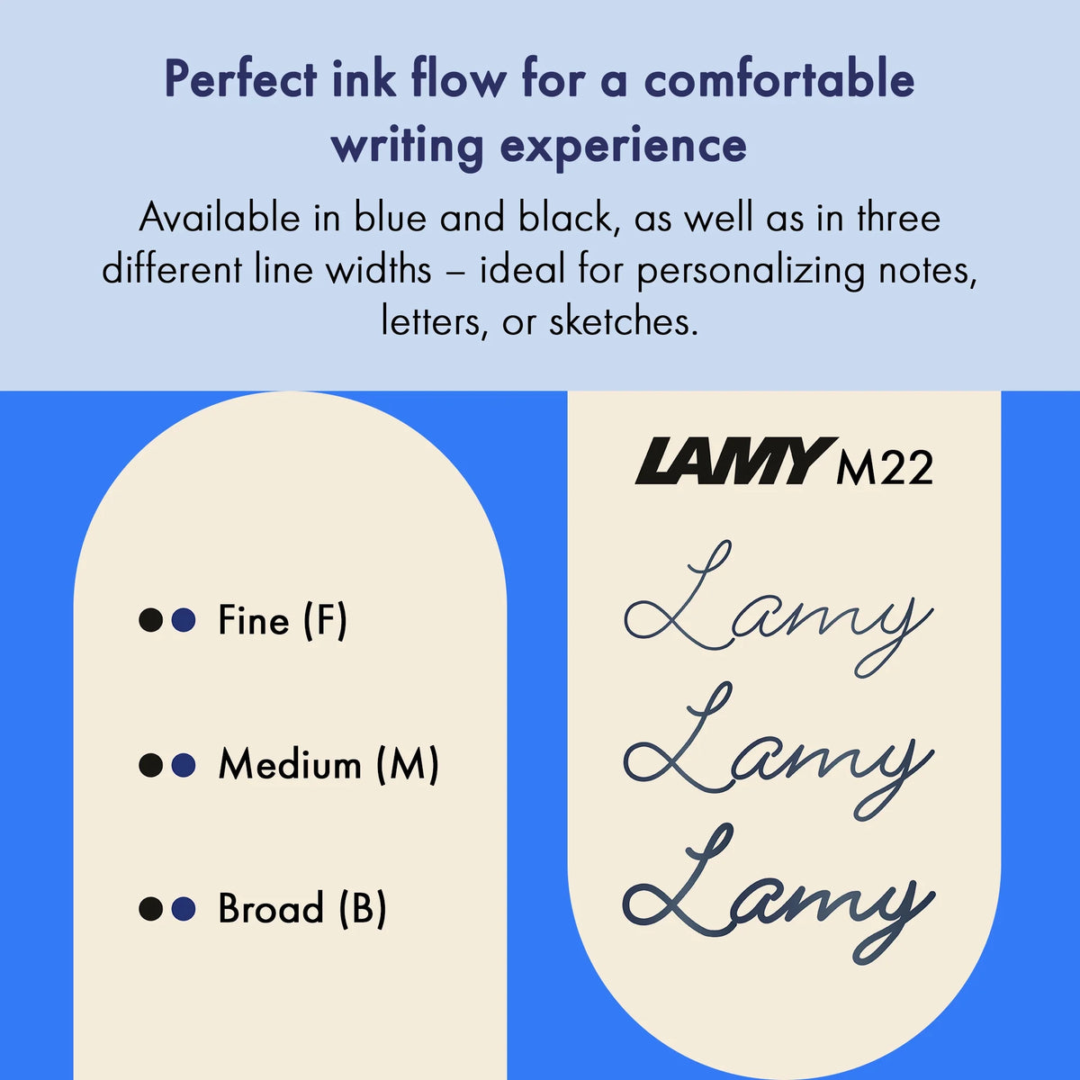 LAMY M22 Compact Ballpoint Refill – Black, Fine