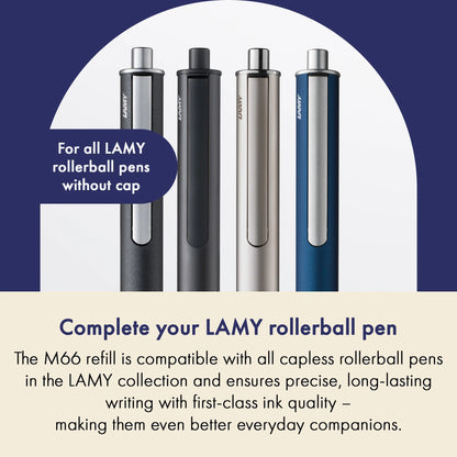 LAMY M66 Rollerball Refill – Blue, Medium