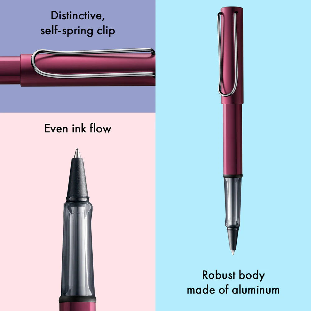 LAMY AL-star Rollerball Pen – Black Purple | Black Refill, Medium