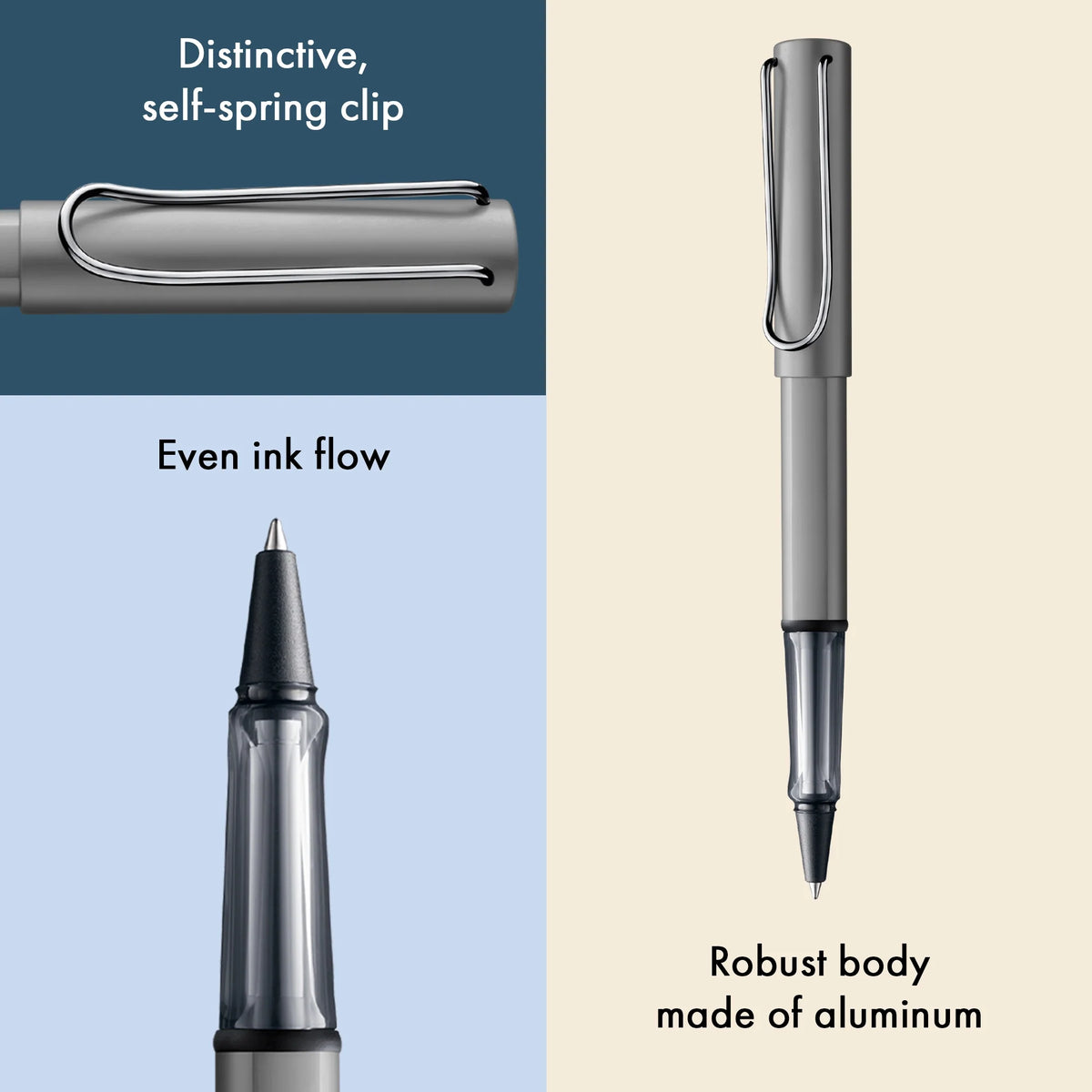 LAMY AL-star Rollerball Pen – Graphite | Black Refill, Medium