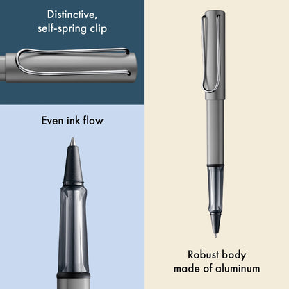 LAMY AL-star Rollerball Pen – Graphite | Black Refill, Medium