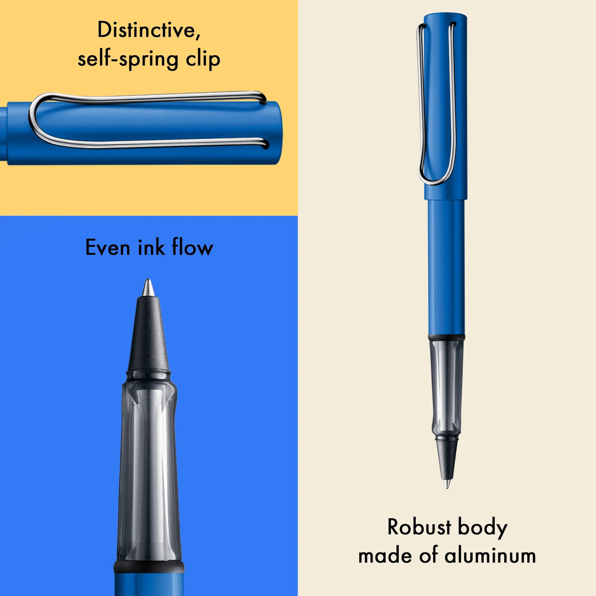 LAMY AL-star Rollerball Pen – Ocean Blue | Black Refill, Medium