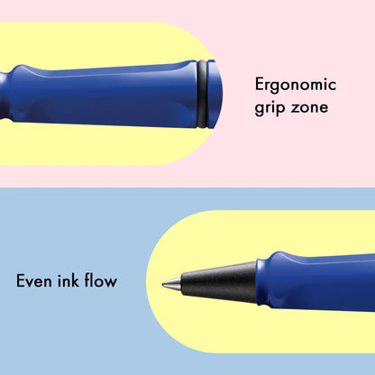 LAMY Safari Rollerball Pen – Blue | Black Refill, Medium