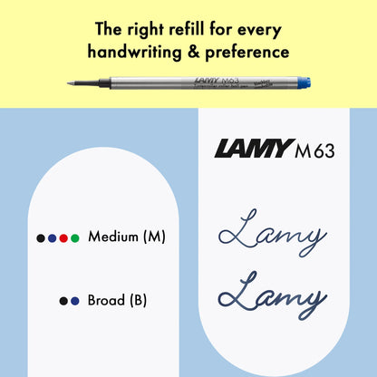 LAMY Safari Rollerball Pen – Blue | Black Refill, Medium