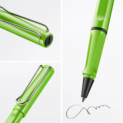 LAMY Safari Rollerball Pen – Green | Black Refill, Medium