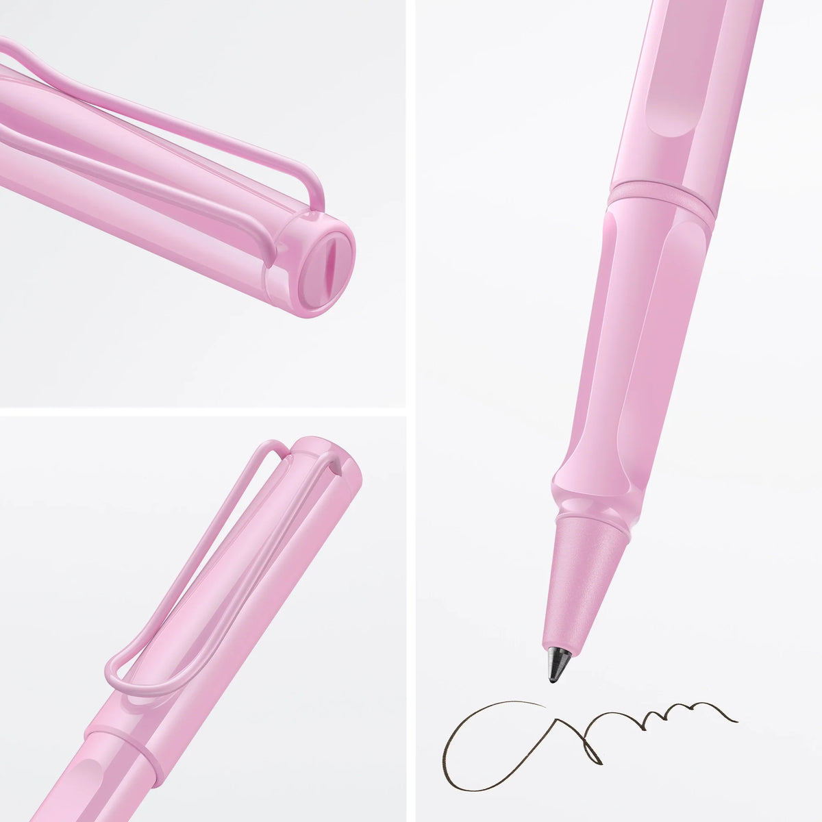 LAMY Safari Rollerball Pen – Light Rose | Black Refill, Medium