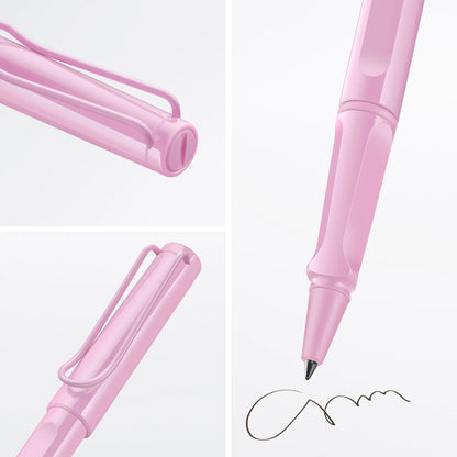 LAMY Safari Rollerball Pen – Light Rose | Black Refill, Medium