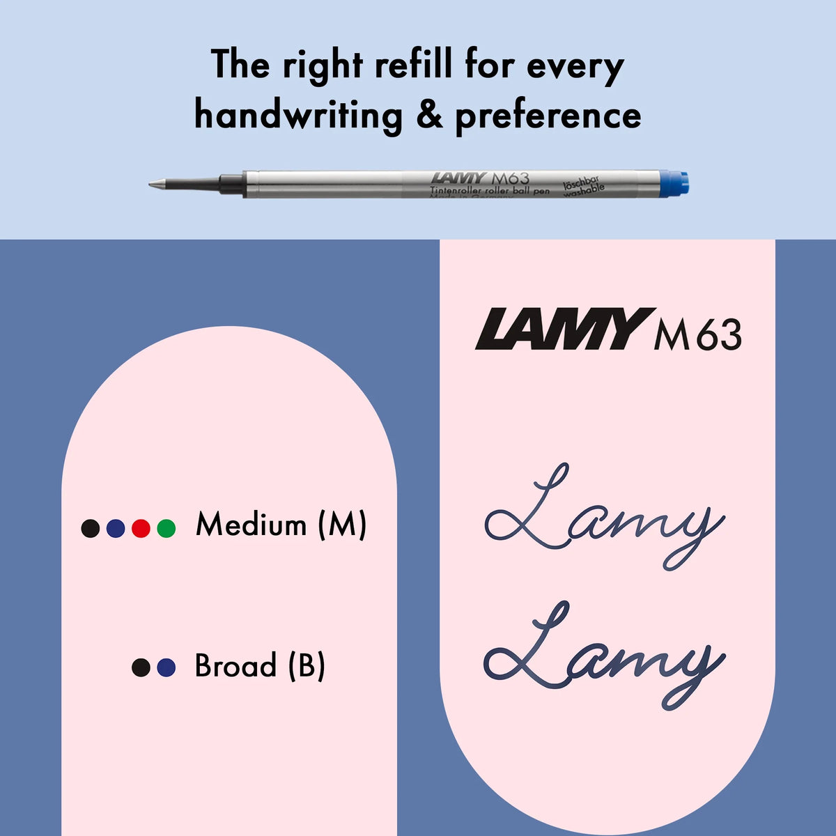 LAMY Safari Rollerball Pen – Light Rose | Black Refill, Medium