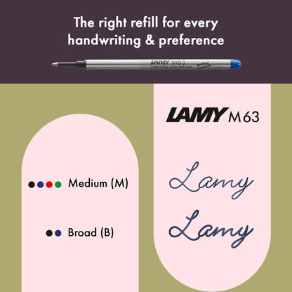 LAMY Safari Rollerball Pen – Scarlet | Blue Refill, Medium