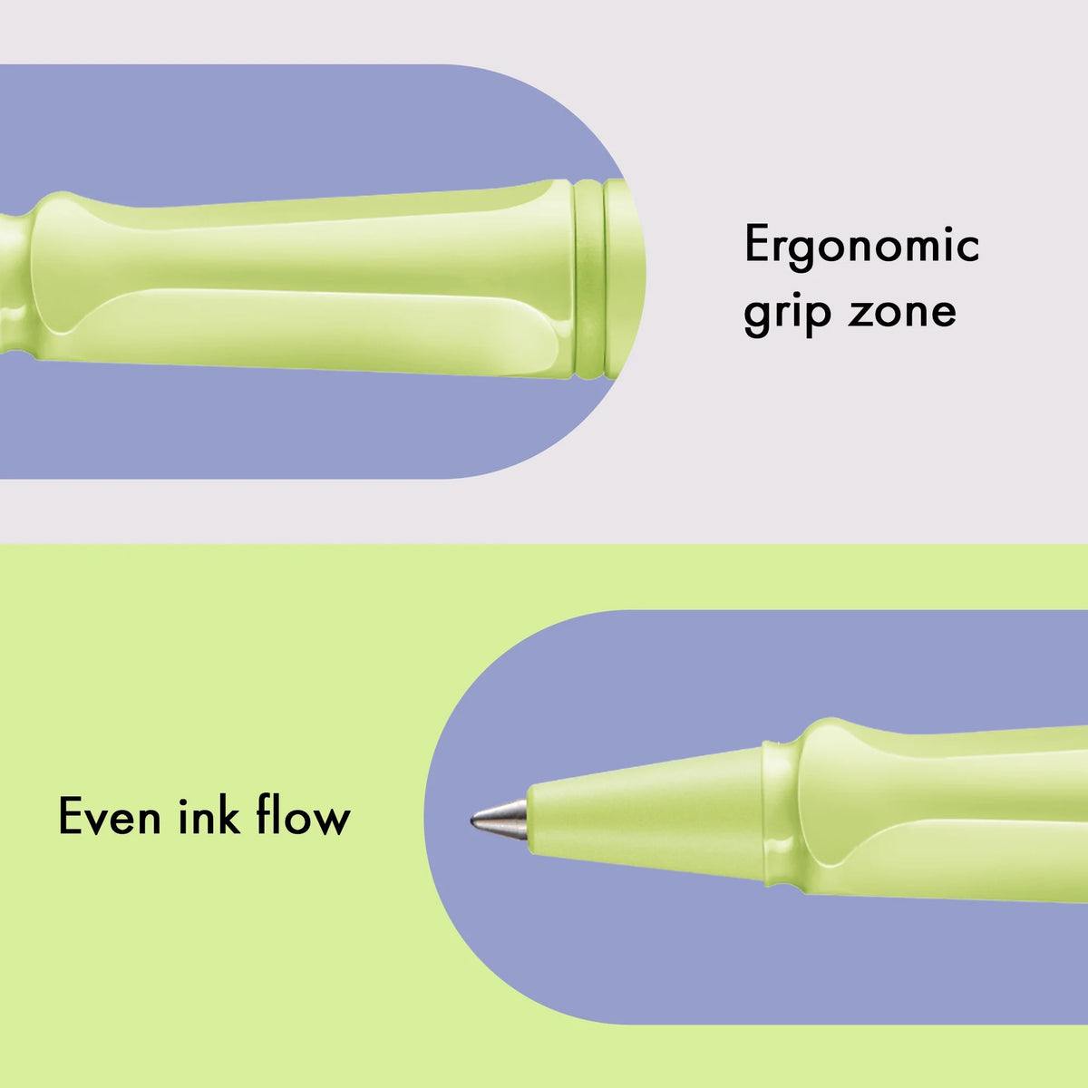 LAMY Safari Rollerball Pen – Spring Green | Blue Refill, Medium