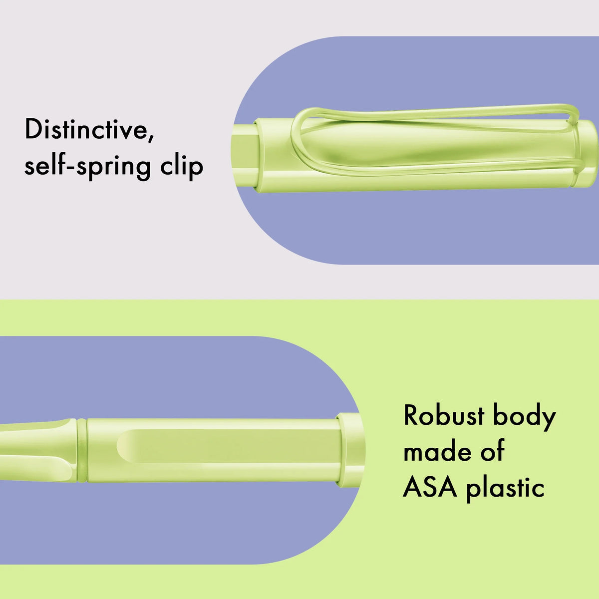 LAMY Safari Rollerball Pen – Spring Green | Blue Refill, Medium