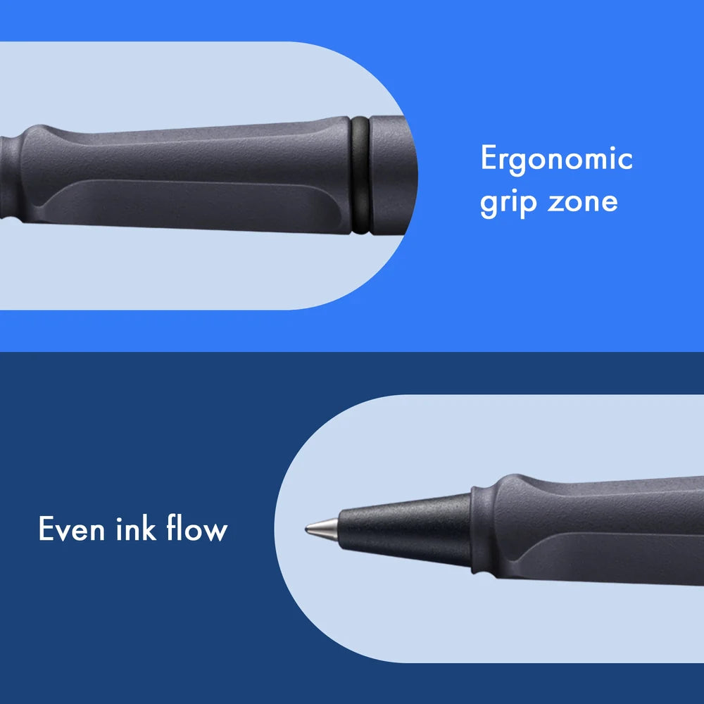 LAMY Safari Rollerball Pen – Steel Black