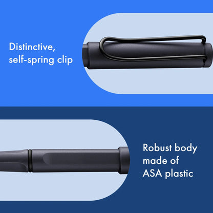 LAMY Safari Rollerball Pen – Steel Black
