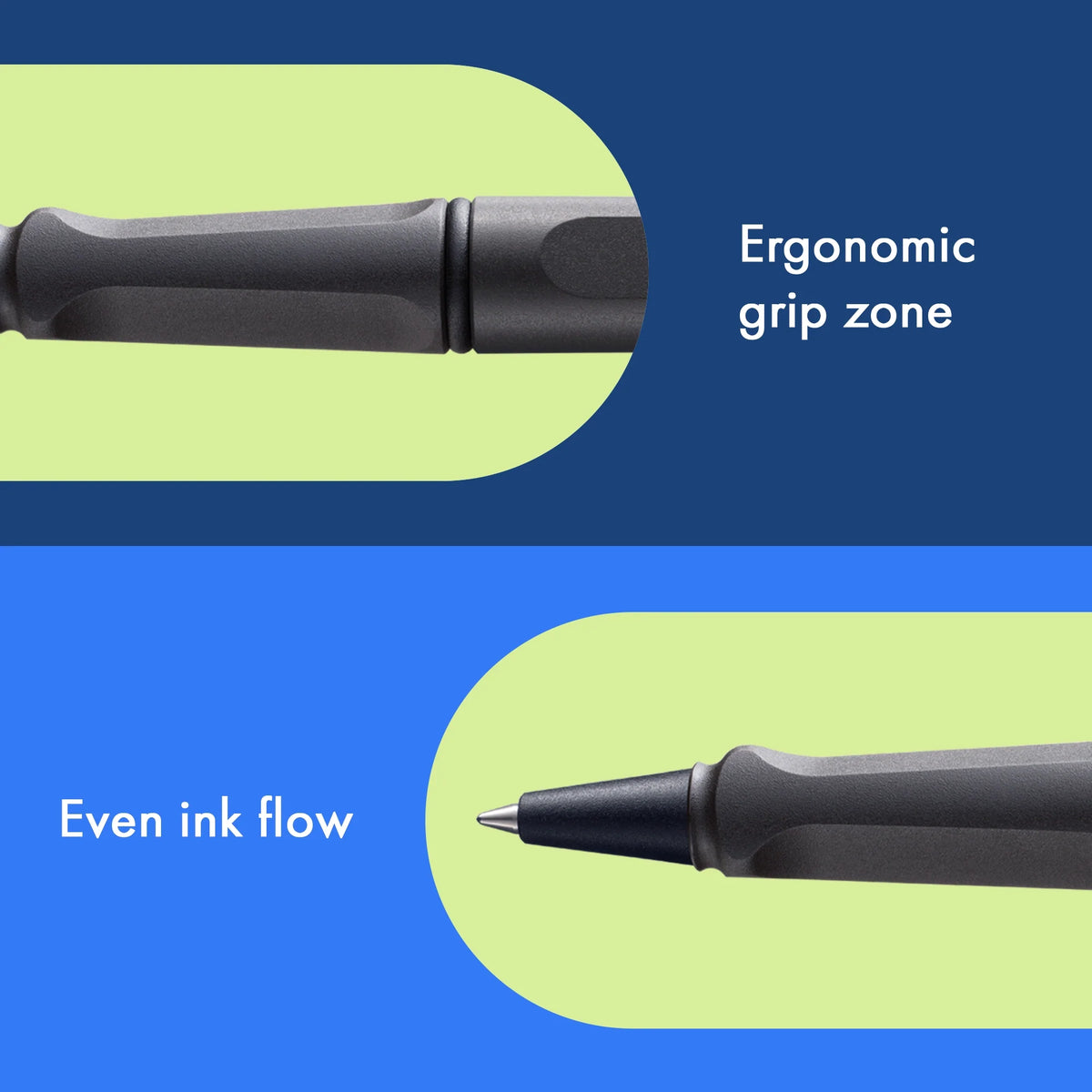 LAMY Safari Rollerball Pen – Umbra | Blue Refill, Medium