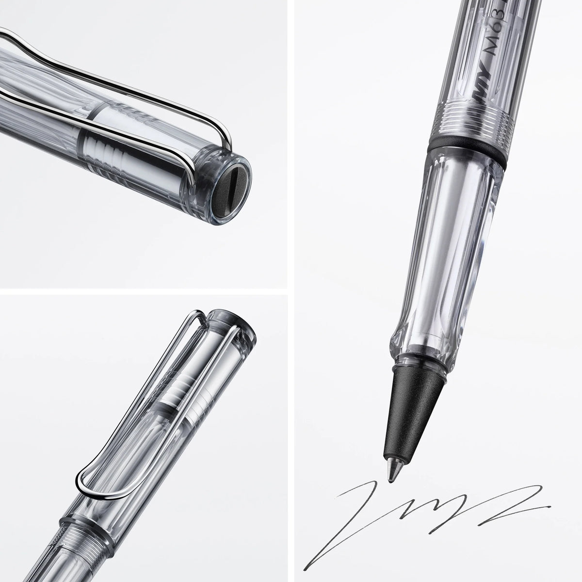 LAMY Safari Rollerball Pen – Vista (Transparent) | Blue Refill, Medium