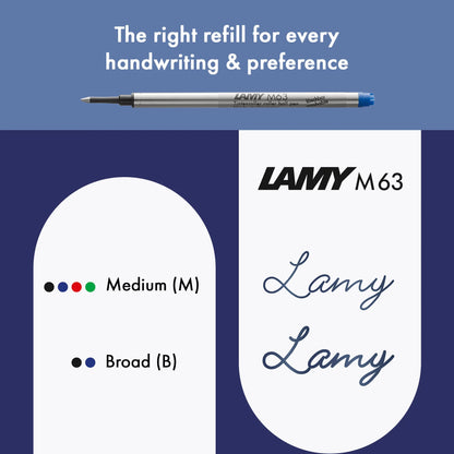 LAMY Safari Rollerball Pen – Vista (Transparent) | Blue Refill, Medium