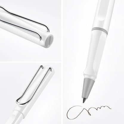 LAMY Safari Rollerball Pen – White | Black Refill, Medium