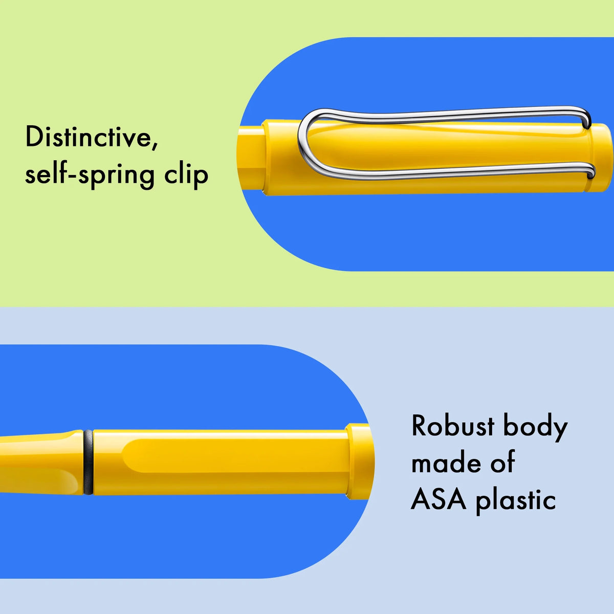 LAMY Safari Rollerball Pen – Yellow | Black Refill, Medium