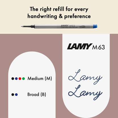 LAMY Scala Rollerball Pen – Brushed Steel | Black Refill, Medium