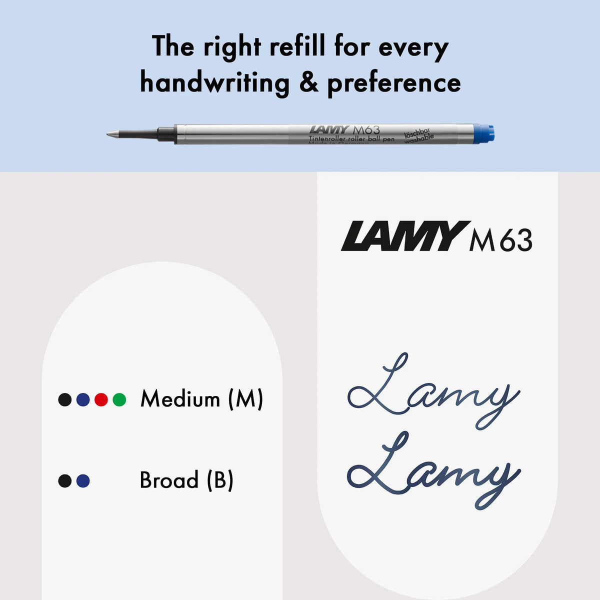 LAMY Studio Rollerball Pen – Brushed Steel | Black Refill, Medium