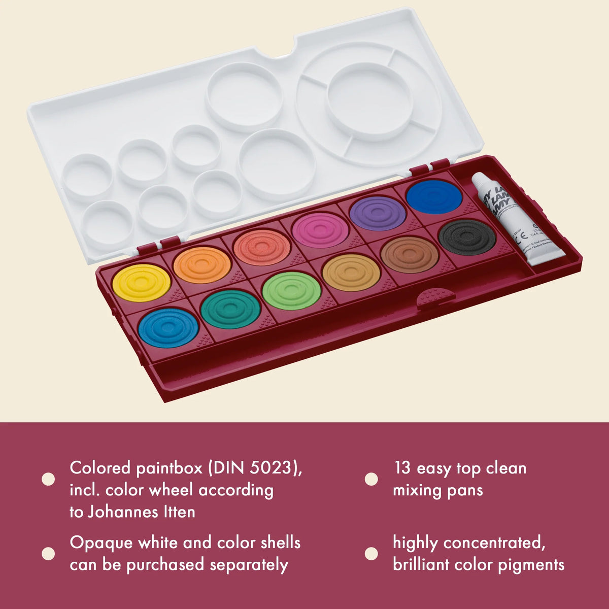 LAMY aquaplus Watercolour Paint Box – Multi Red