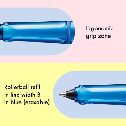 LAMY Balloon Rollerball Pen – Blue | Blue Refill, Broad