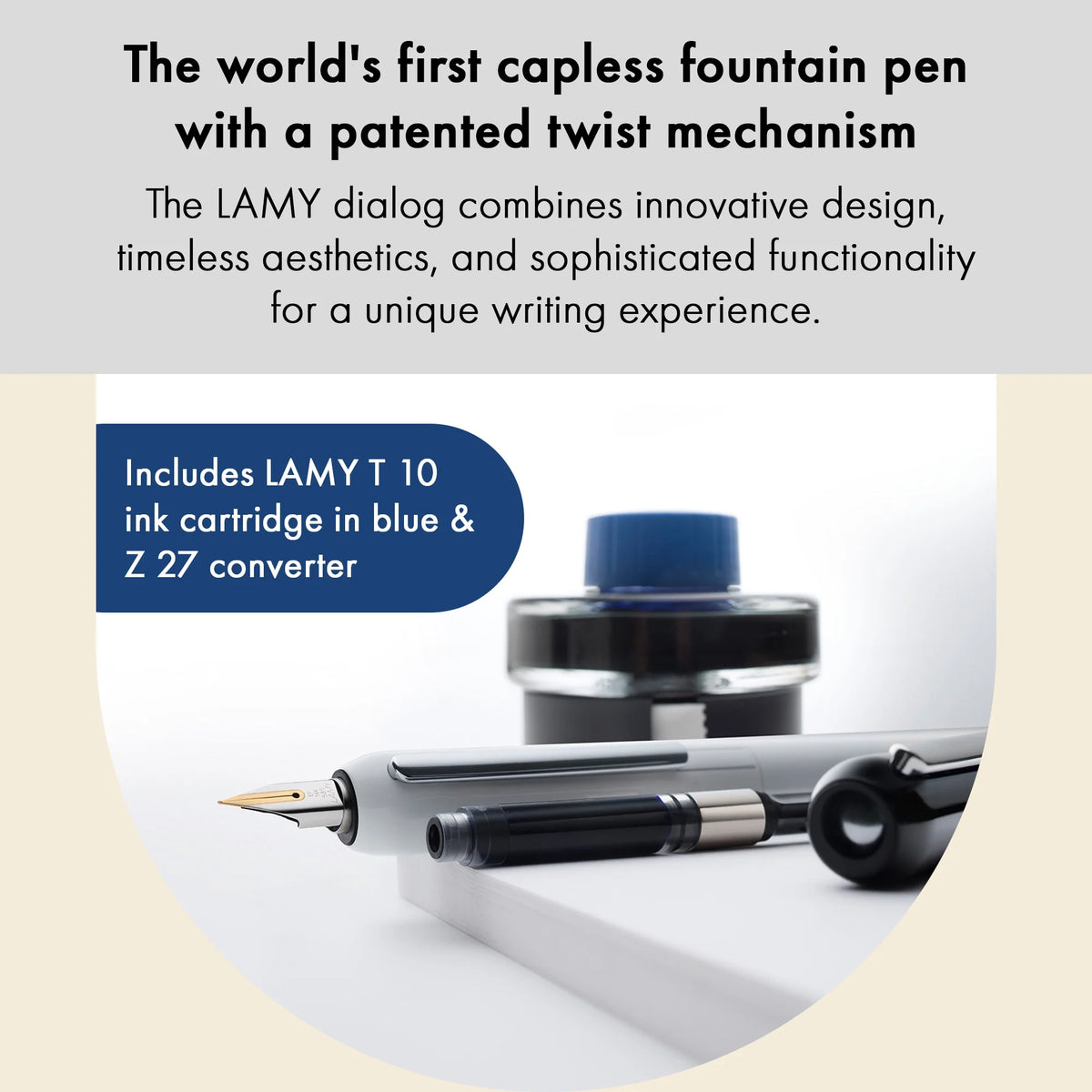 LAMY Dialog Fountain Pen – Black