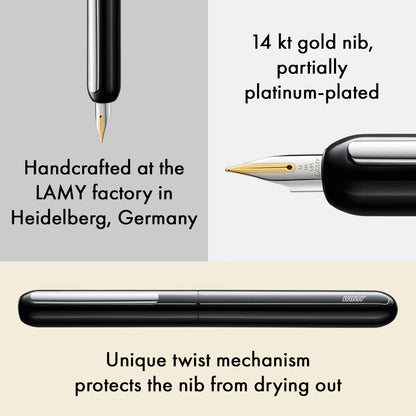 LAMY Dialog Fountain Pen – Piano Black
