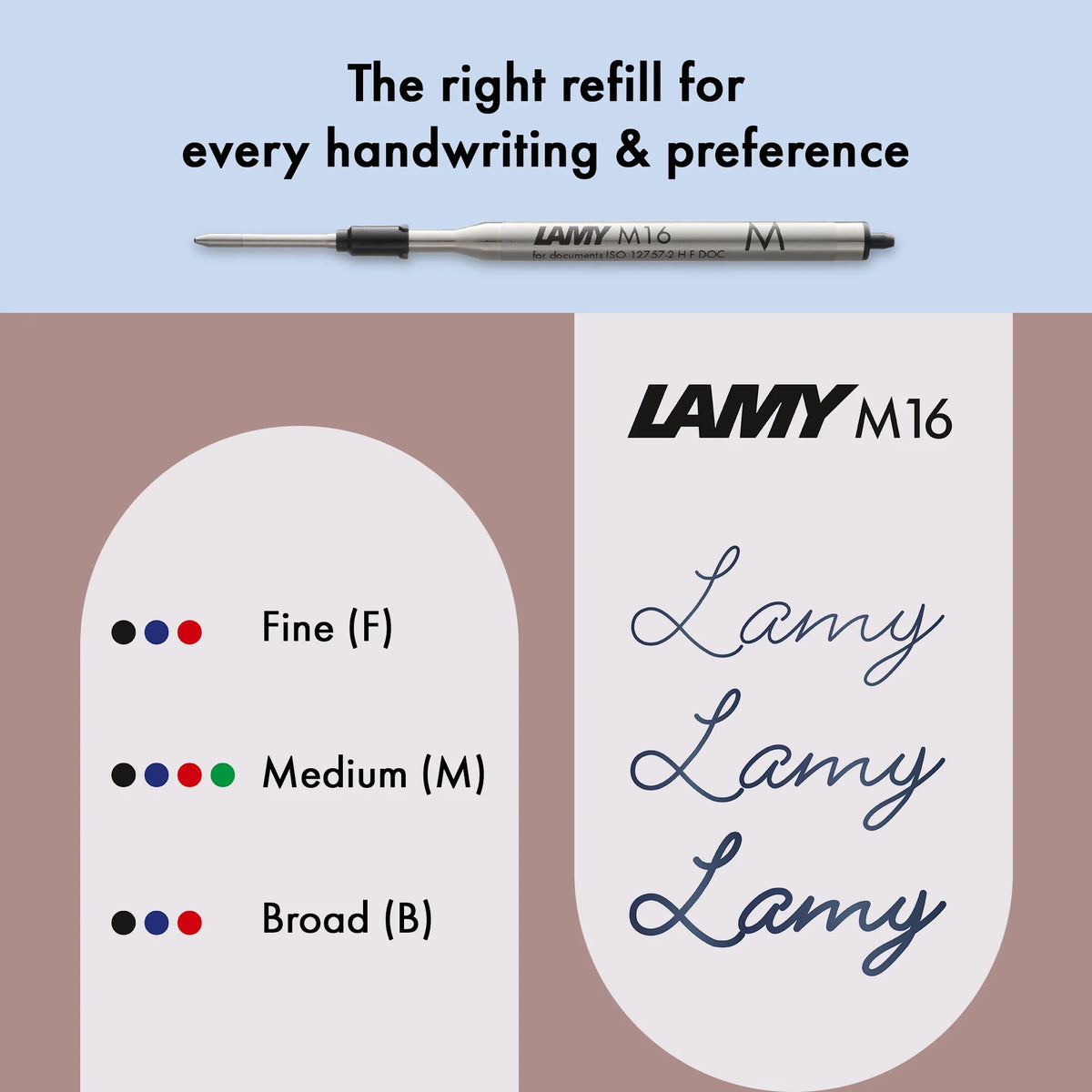 LAMY Econ Ballpoint Pen – Silver | Black Refill, Medium